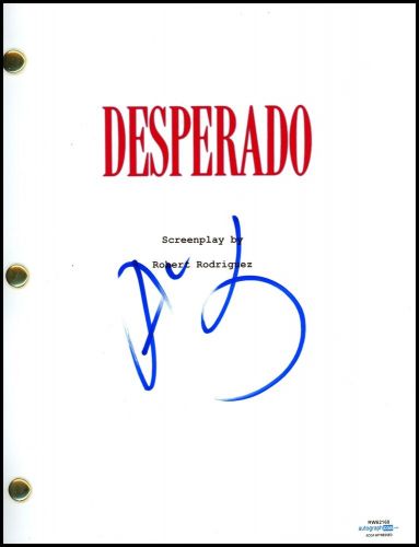 Antonio banderas &#034;desperado&#034; autograph signed complete script screenplay