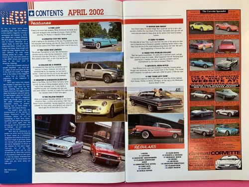 CLASSIC AMERICAN Magazine - April 2002 - Includes Giant Poster of &#039;71 Riviera