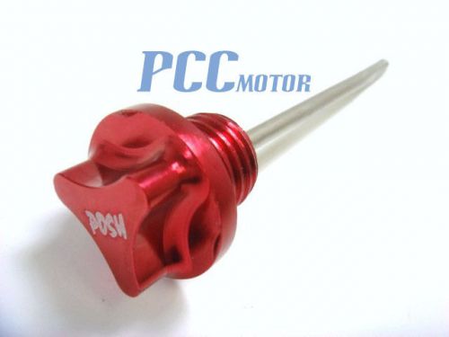 Cnc engine oil dipstick sdg ssr 107 110 125cc lifan red u ds01