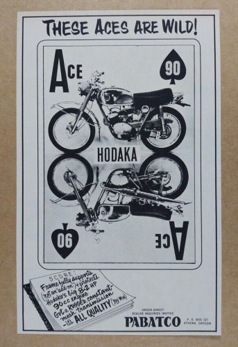 Hodaka ace 90 motorcycle 1964 vintage print ad