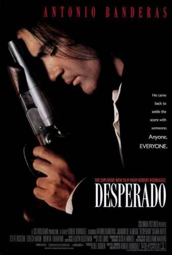 Desperado movie poster 27x40 antonio banderas salma hayek joaquim de almeida