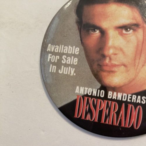 Desperado original 1995 promo film badge pin button antonio banderas salma hayek