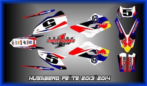 Husaberg fe - te 2013  semi custom graphics kit blk