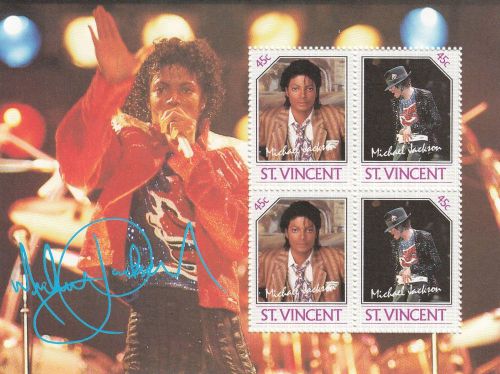 (88124) St Vincent MNH Michael Jackson minisheet 1985