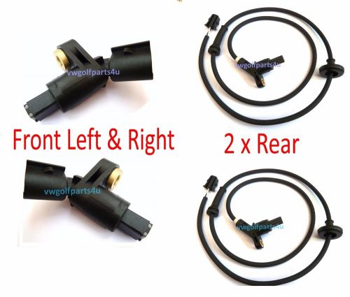 VW MK3 Golf Vento Front &amp; Rear ABS Speed Sensor Kit Left Right Driver Passenger