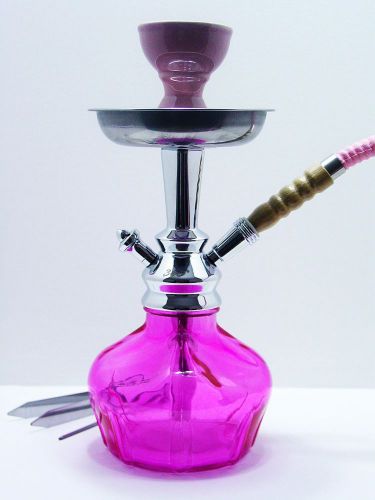 12&#034; pink vento hookah high quality shisha water pipe vortex bowl mya style