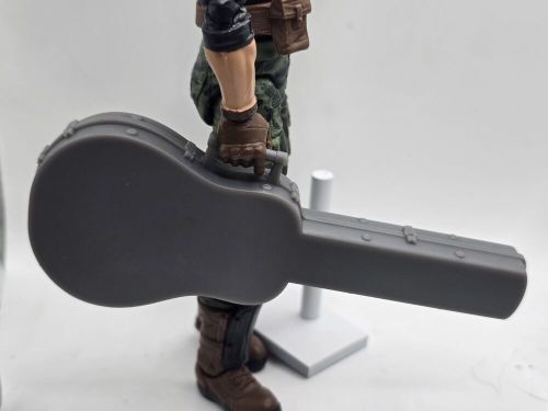 3d printed desperado guitar case 1:12 scale 6&#034; gi joe classified/marvel legend