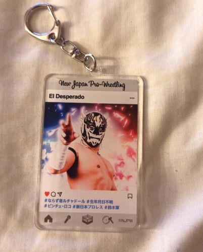 El desperado keyring keychain njpw new japan pro wrestling suzuki gun aew