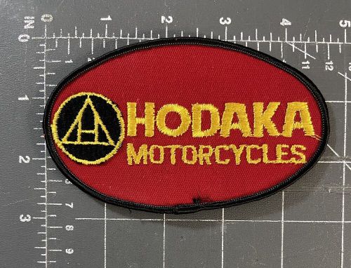 Vintage Hodaka Motorcycles Logo Patch Badge Biker Jacket Club HM Dirt Trail Bike