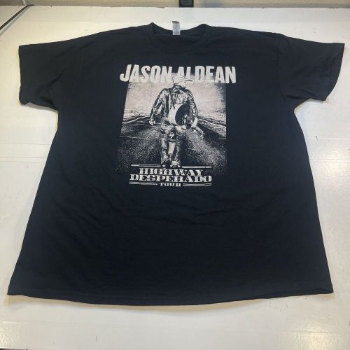 JASON ALDEAN Highway Desperado Tour Concert TEE T SHIRT Sz Mens XL Double Sided