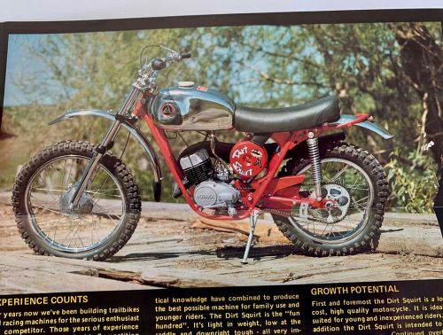 Vintage Orig HODAKA 100 Dirt Squirt Dirt Bike Motorcycle Dealer Sales Brochure