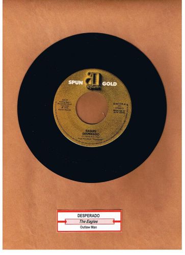 EAGLES - DESPERADO / OUTLAW MAN &#034;JUKEBOX&#034; 45 ELEKTRA RECORDS UNPLAYED