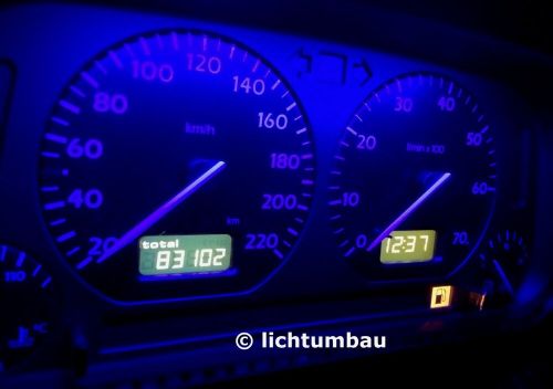 VW Vento phase 1 speedometer 1.8 tank warning light blue red green desired color LED Golf 3-