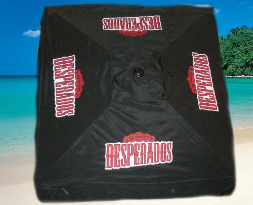 DESPERADOS TEQUILA BEER PATIO BEACH TABLE CANVAS UMBRELLA 7&#039; MARKET PARTY NEW