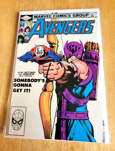 Avengers #223 marvel comics hannigan classic cover 1982 9.0