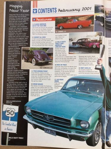 Classic American Magazine - February 2001 - Mint Mustang, 51 Ford Woody