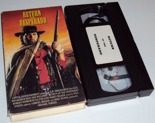 Return of the Desperado Alex McArthur Billy Dee Williams VHS Video Western Movie