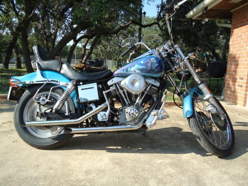 1981 Harley Davidson Shovelhead with Bullet leather saddlebags