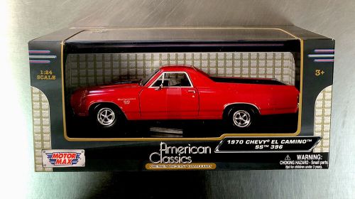 MOTOR MAX AMERICAN CLASSICS 1970 CHEVY EL CAMINO SS 396 RED PAINT 1:24 SCALE