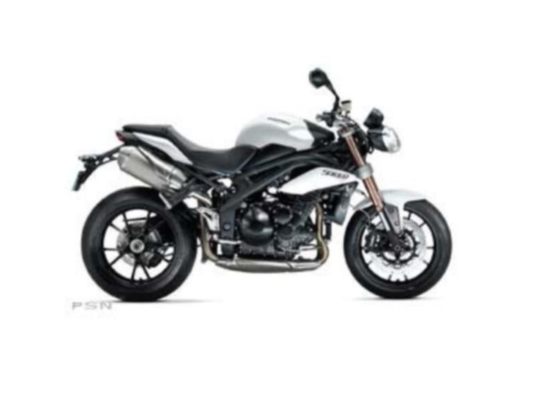 2013 triumph speed triple abs - crystal white  cruiser 