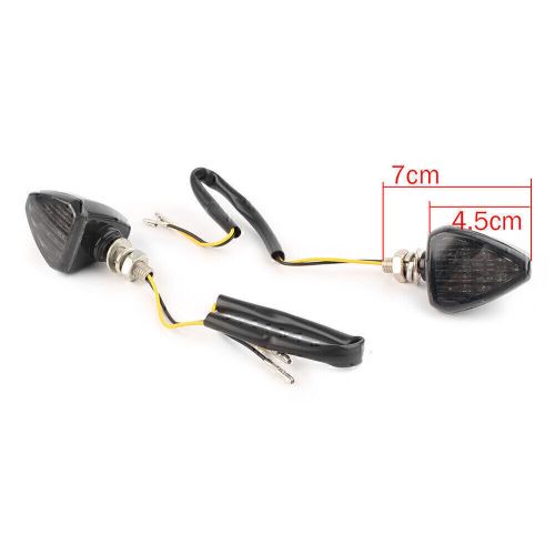 Smoke Motorcycle LED Amber Turn Signal Lights Indicator Lamp Blinker For Yamaha