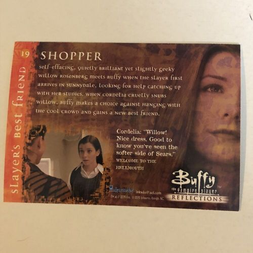 Buffy the vampire slayer trading card #19 alyson hannigan