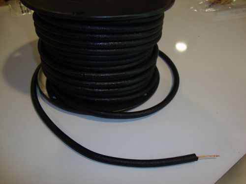 MAGNETO SPARK PLUG WIRE 7MM SOLID COPPER CORE, WOVEN SATIN BLACK