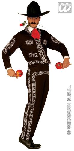 Mens mexican el mariachi desperado costume dancer 3 amigos fancy dress stag