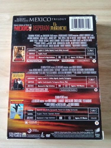 Robert rodriguez mexico trilogy (el mariachi/desperado/once upon a time in...