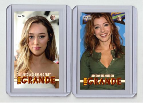 Alyson hannigan toro grande rare mh  #&#039;d x/3 tobacco card no. 59