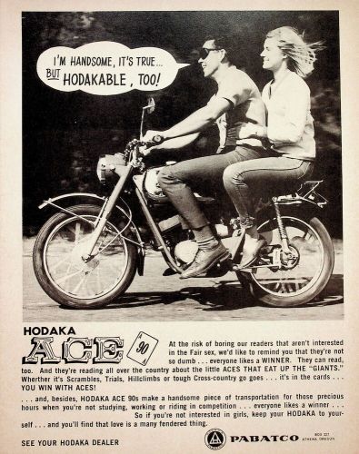 1966 hodaka ace 90 - vintage motorcycle ad