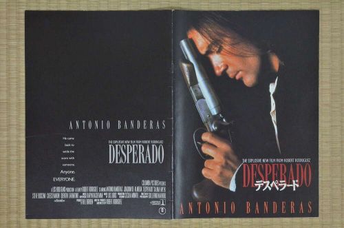 Desperado Japan Movie Program 1995 Antonio Banderas Robert Rodriguez Salma Hayek