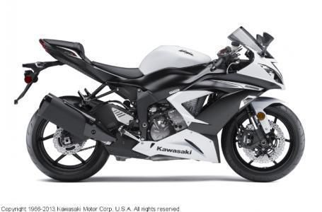 2013 Kawasaki Ninja ZX636 ZX-6R Sportbike 