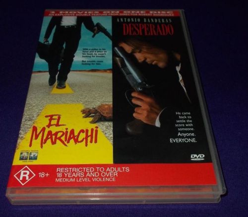El mariachi / desperado dvd region 4 vgc robert rodriguez