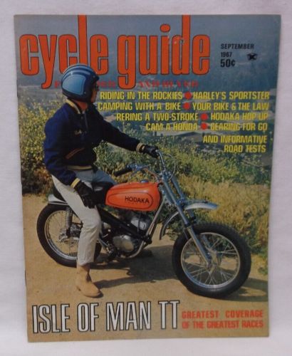 Cycle guide magazine september 1967 hodaka pabatco harley sportster