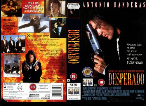 Desperado - antonio banderas - used video sleeve/cover #16560