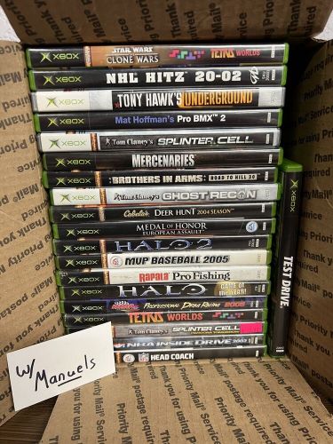 ? huge 20x og original xbox game lot!! all disk cleaned ? instant collection