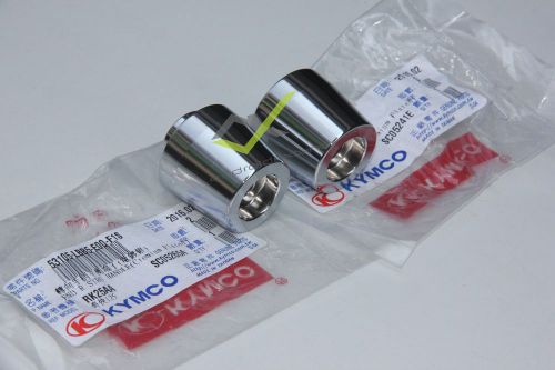 KYMCO DOWNTOWN / XCITING ORIGINAL KYMCO CHROME HANDLEBAR END WEIGHTS (2PCS)