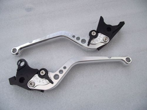 Hyosung GT250R (06-10), CNC levers long silver/black adjusters, F8/H8