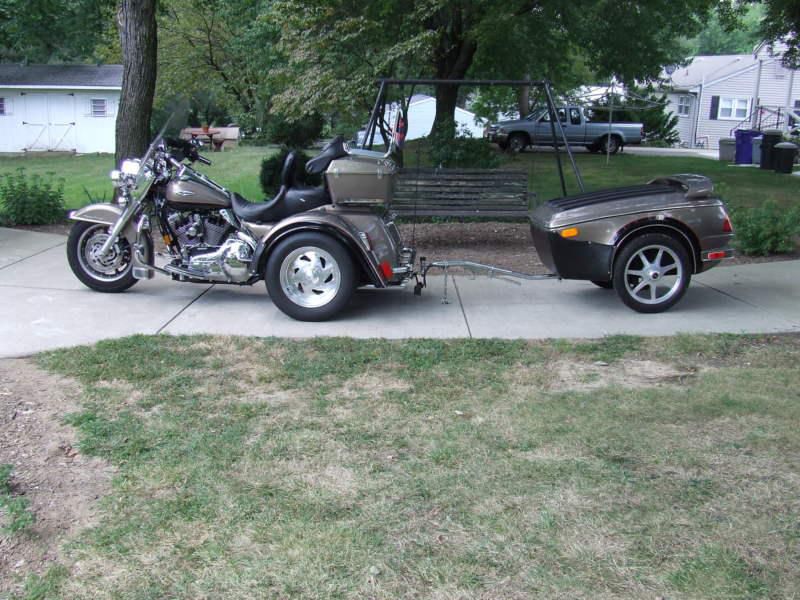 05 road kind classic with 08 motor trike kit & bush tec trailer  22,675 miles