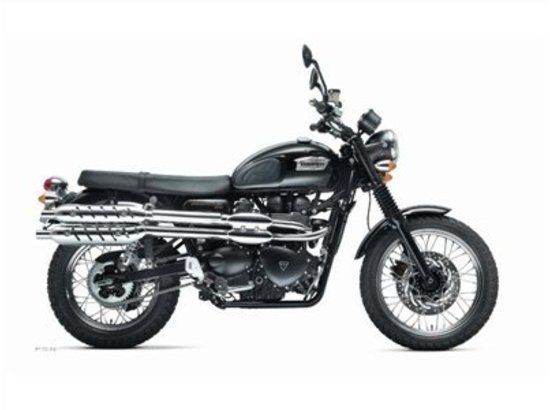 2013 triumph scrambler - jet black 