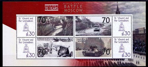 St. vincent &amp; gr., battle of moscow, tanks, world war ii -  -w13