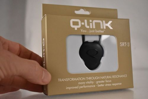 New! q-link acrylic srt-3 pendant emf protection -black