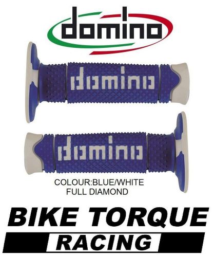 Husaberg MX499 Domino Full Diamond Grips Blue / White