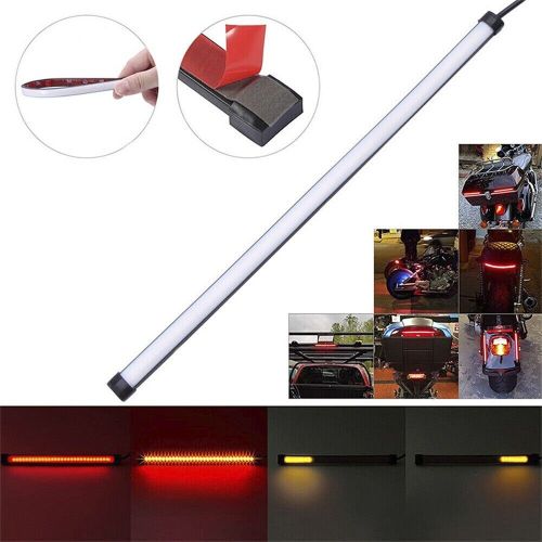 Universal turn signal tail light strip red/amber light color strip waterproof