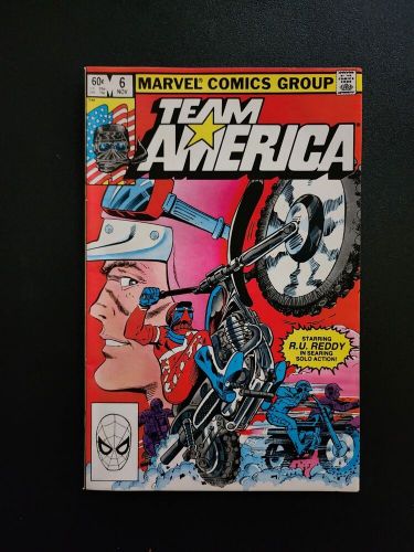 Marvel Comics Team America #6 November 1982 Ed Hannigan Cover