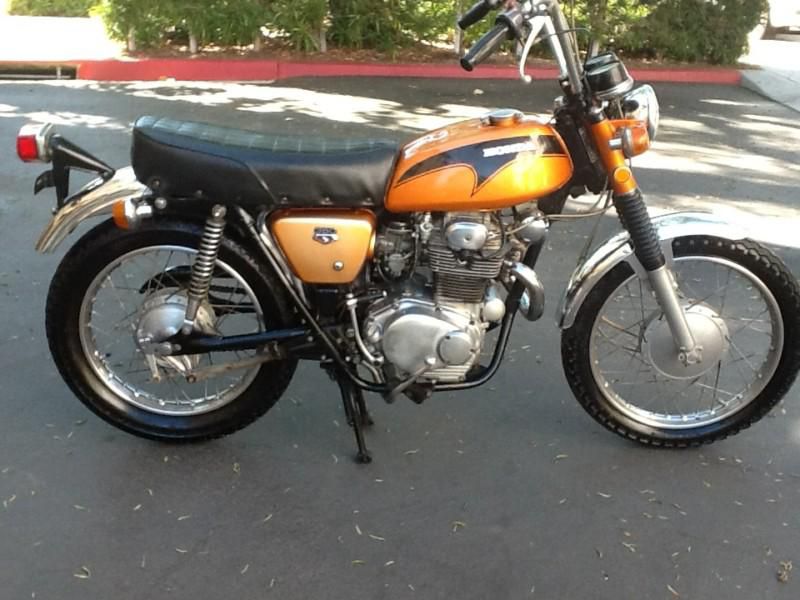 Vintage classic motorcycle 1971 honda cl350 - under 14k original miles