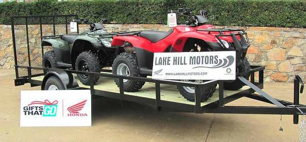 Double Pack **2 Honda Recon 250s + 5x14 Trailer** 2013 trx250