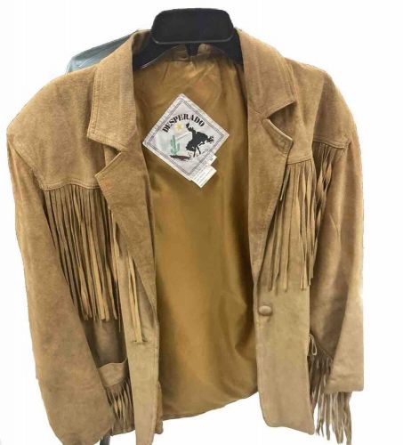 Desperado cowboy texas suede fringe size medium jacket/coat