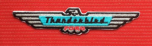 Classic american ford thunderbird wings muscle car motor badge iron sew on patch